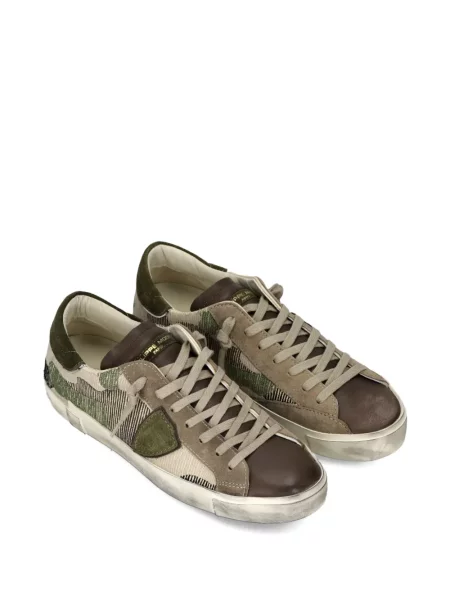 Sneakerși Philippe Model Paris cu model camuflaj maro
