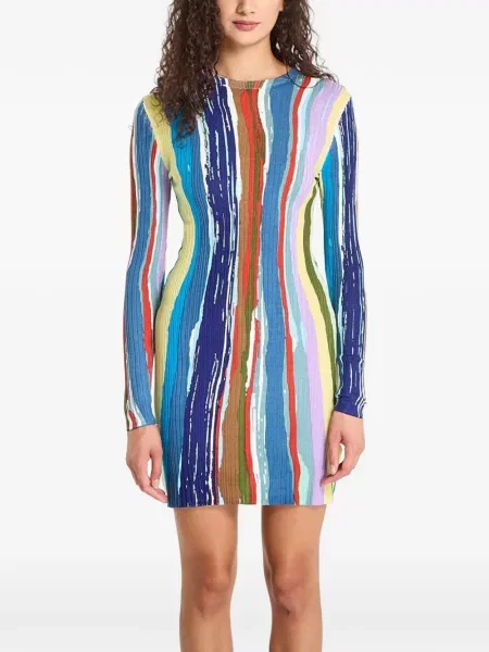 Rochie mini Desigual tricotate albastru