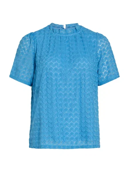 VILA Bluză VIMOKA azur