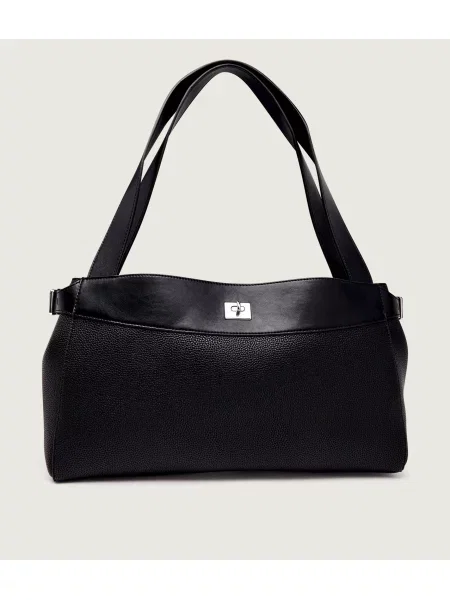 Calvin Klein Geantă Mix Media Work Tote negru