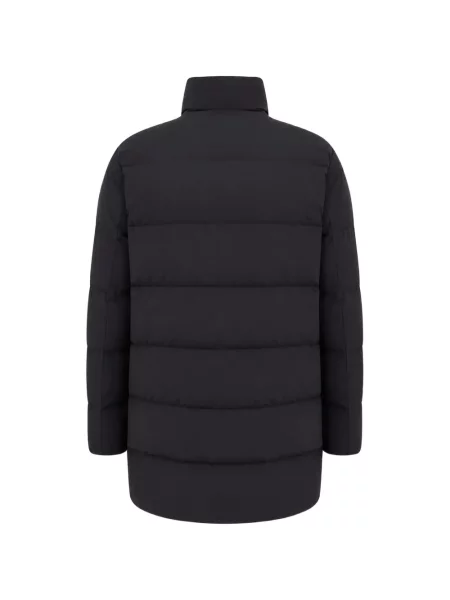 Palton Emporio Armani cu glugă albastru