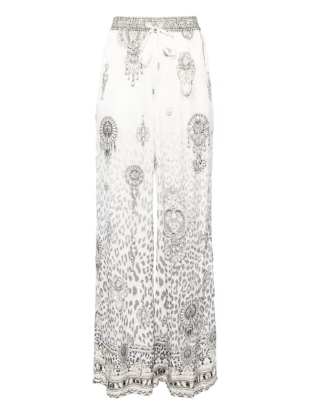 Pantaloni Camilla alb