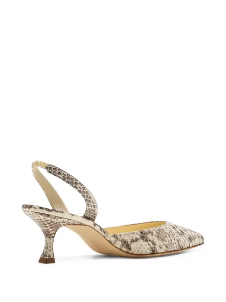 Pantofi cu toc Manolo Blahnik maro