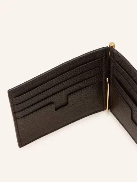 Tom Ford Portfel Z Klamerką Na Pieniądze braun