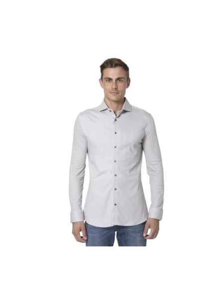 Koszula Desoto w kratkę biała