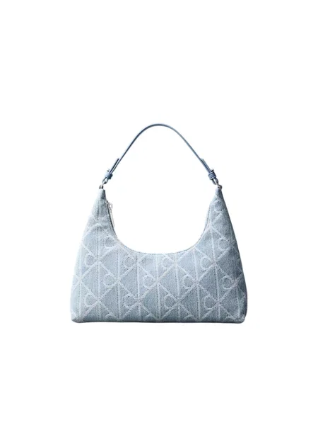 Torba Calvin Klein Emblem Aop Denim Sho Blue Universal niebieska