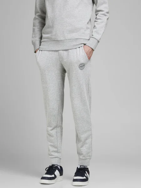 JACK & JONES Nohavice Gordon melírovaná / námornícka modrá sivá
