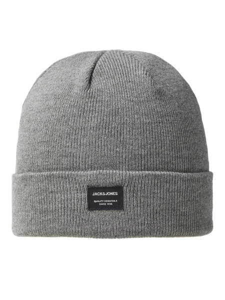 Σκούφος Jack&Jones Jacdna Beanie Noss Grey Melange λευκό