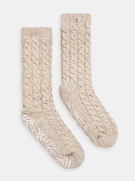 UGG Șosete Elowyn cu adaos de lână bej