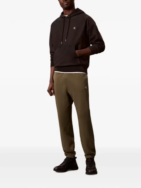Pantaloni Calvin Klein cu imagine alergare verde
