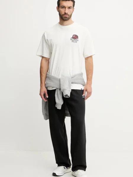 Футболка 47 brand MLB Philadelphia Phillies з принтом бежевий