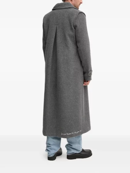 Палто Fiorucci преден джоб сиво
