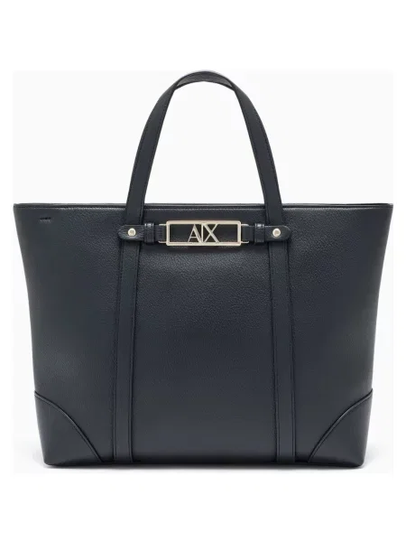 Geantă shopper Armani Exchange negru