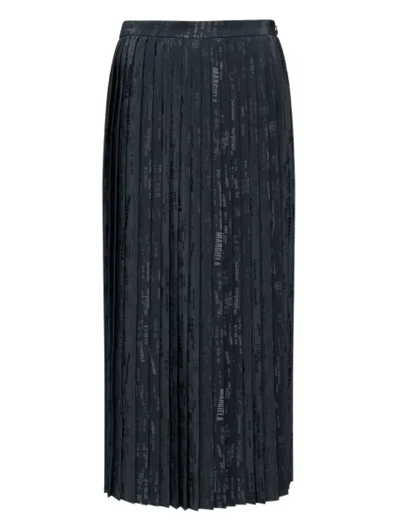 Fusta plisata Mm6 Maison Margiela cu imagine plisată negru