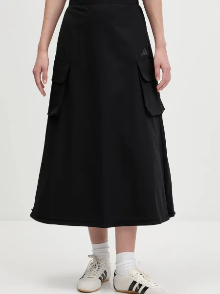 Adidas spódnica City Tech midi rozkloszowana czarny