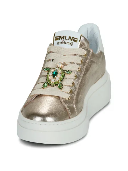 Pantofi Meline auriu