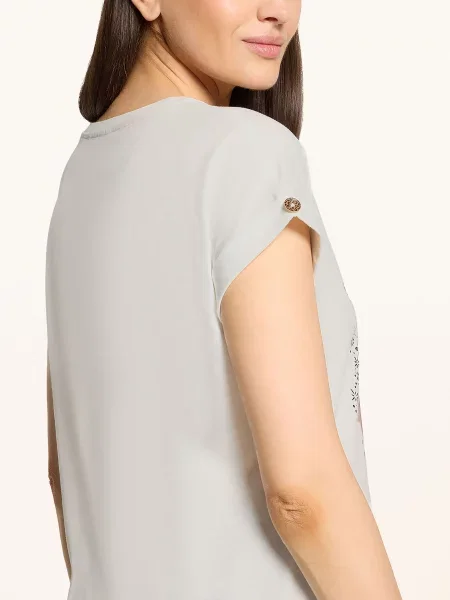 Cartoon T-Shirt weiss biała