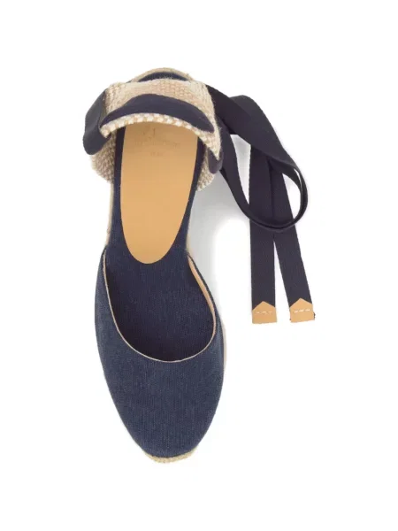 Espadrile Castaner cu pană albastru