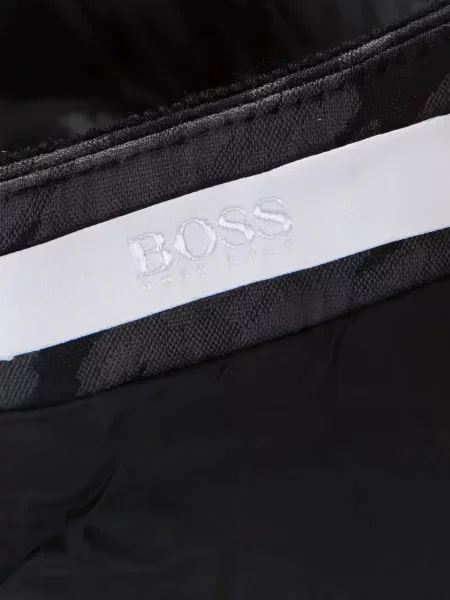 Suknja Boss Green Hugo Boss s houndstooth uzorkom siva