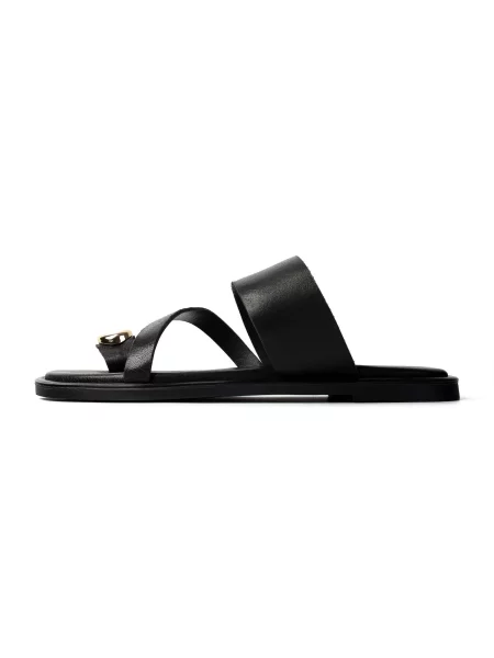 HANDMADE SHOES Papuci de casă SUNSET BELONGS TO US' negru
