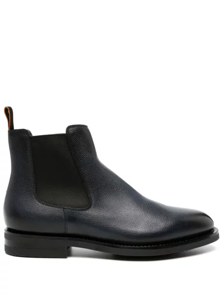Botine chelsea Santoni din piele albastru
