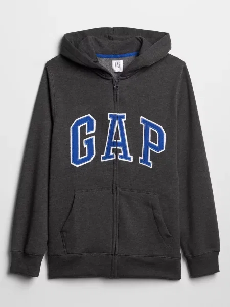 Bluza z kapturem Gap z autografem czarna