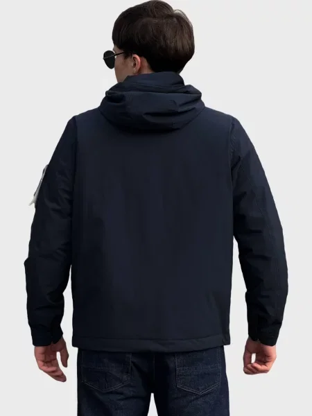 Куртка Stone Island с камнями синяя