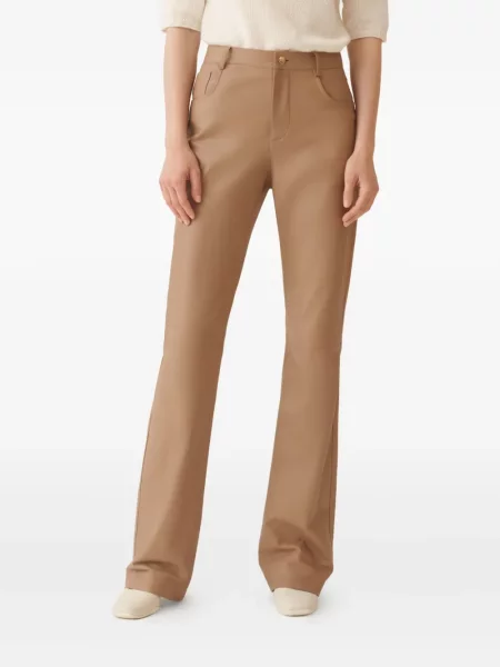 Pantaloni Fabiana Filippi din piele maro