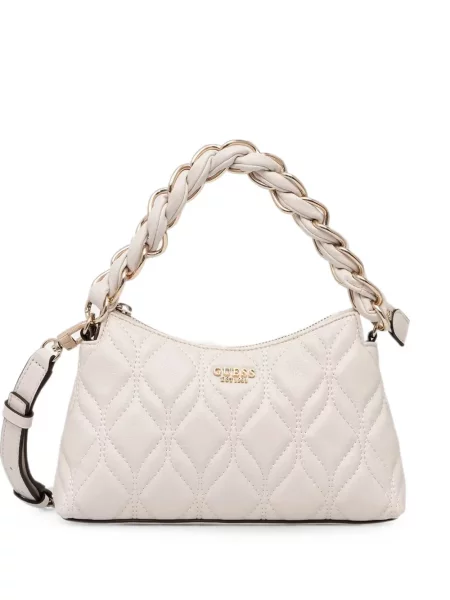 Geantă shopper Guess alb