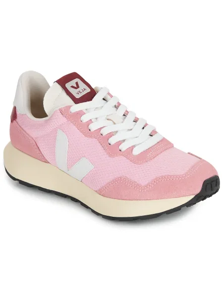 Pantofi Veja din piele roz