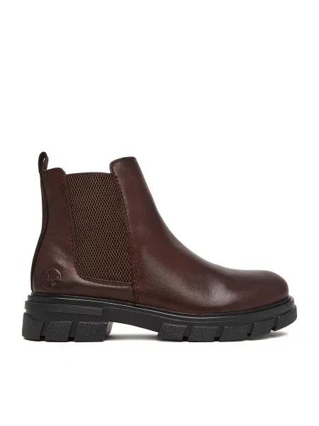 Botine Rieker închis maro