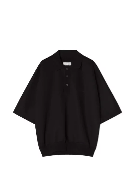 Scurt tricou polo Lanvin negru