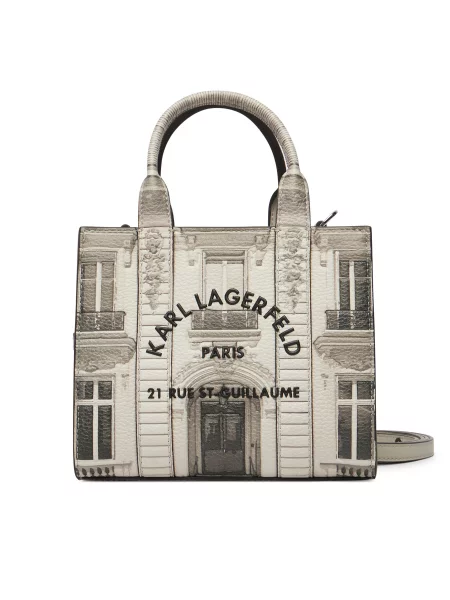 Karl Lagerfeld Ručna torbica Maison de Karl bež melange / bež / melange siva