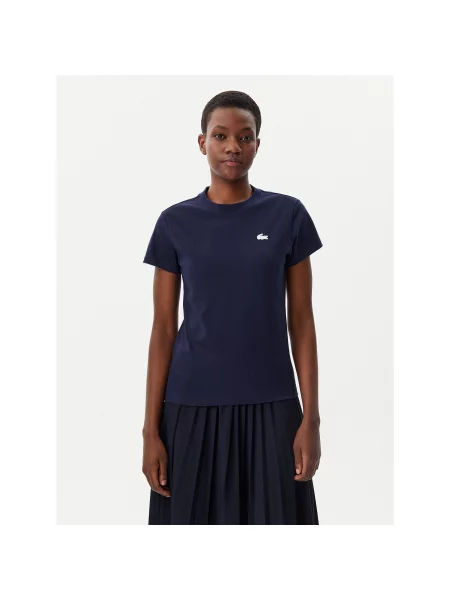 Lacoste T-Shirt Σκούρο Slim Fit μπλε
