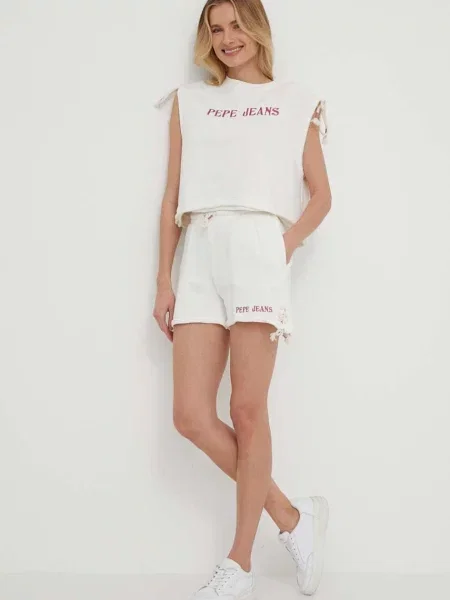 Kratke hlače Pepe Jeans Kendall bež