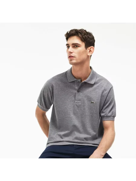 Поло Lacoste серое