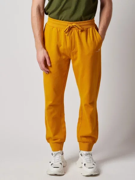 OWN Off With Nature Hlače Joggers Felpati oker