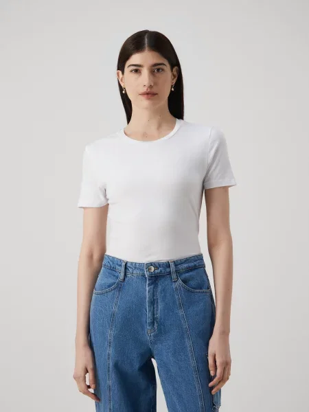 Samsoe Samsoe tricou femei alb