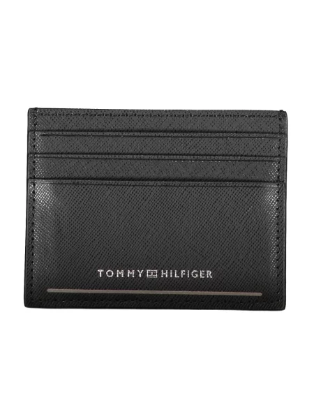 Portfel Tommy Hilfiger skórzany elegancki czarny