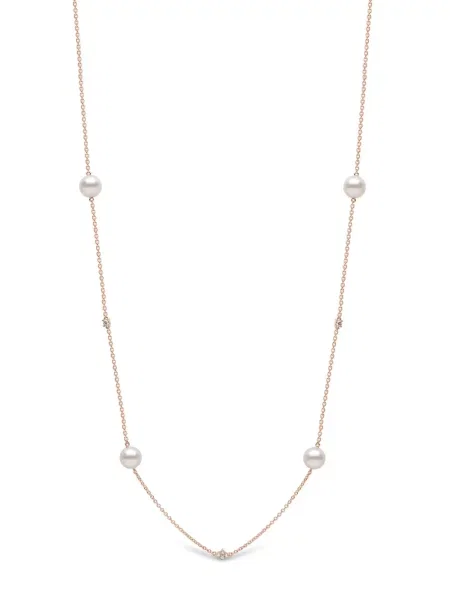 Класическо колие Yoko London розово