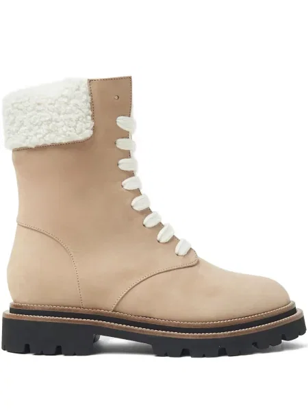 Botine Peserico cu șireturi din dantelă maro