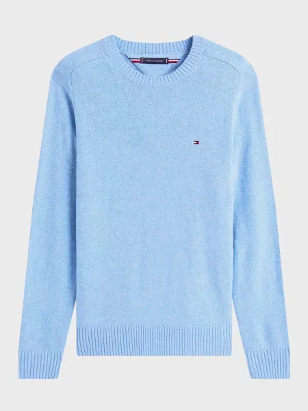 Шерстяной свитер Tommy Hilfiger голубой