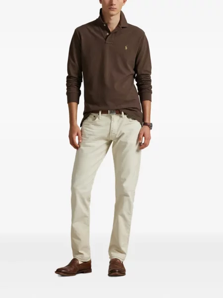 Μικρός κασκέτο Polo Ralph Lauren με χαμηλή μέση υφαίνω διαγωνίως πράσινο