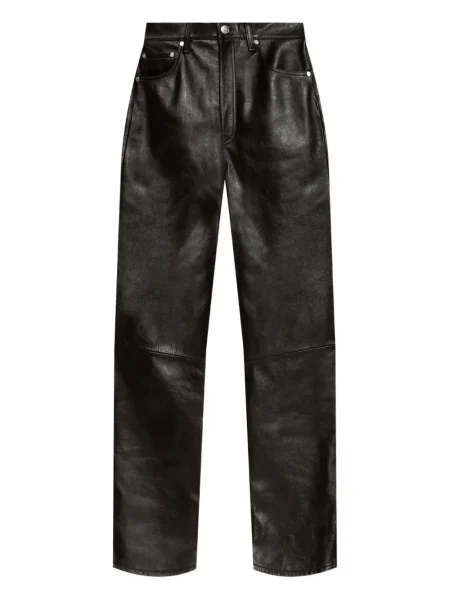Pantaloni Rag & Bone din piele maro