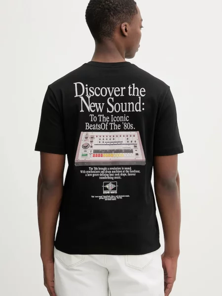 Tričko United Colors of Benetton s potiskem černá