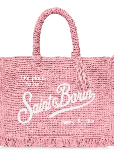 Shopper rankinė Mc2 Saint Barth su kutais rožinė