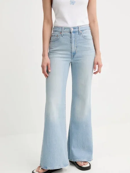 Levi's jeans RIBCAGE BELLS albastru