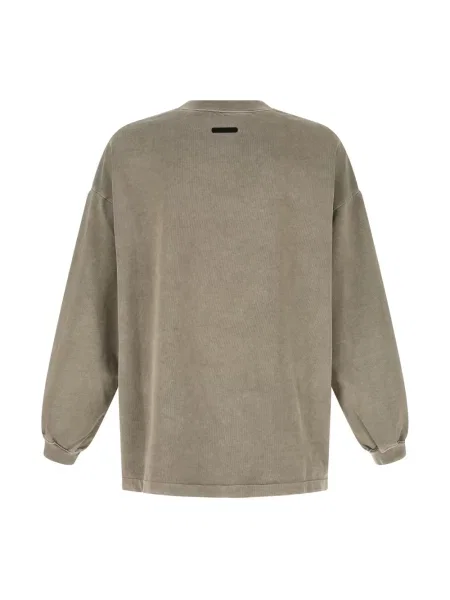 Długa bluza Fear Of God z długim rękawem na siłownię szara