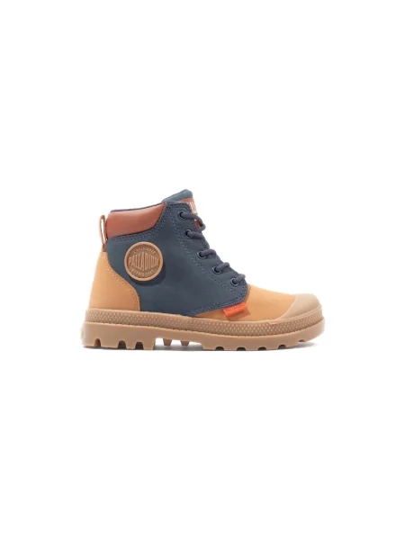 Botine copii Palladium bej