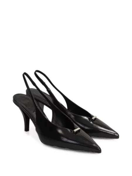 Pantofi cu toc Chantal slingback negru